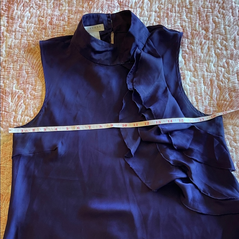 Kenar Plum Ruffle Top - Picture 3 of 6